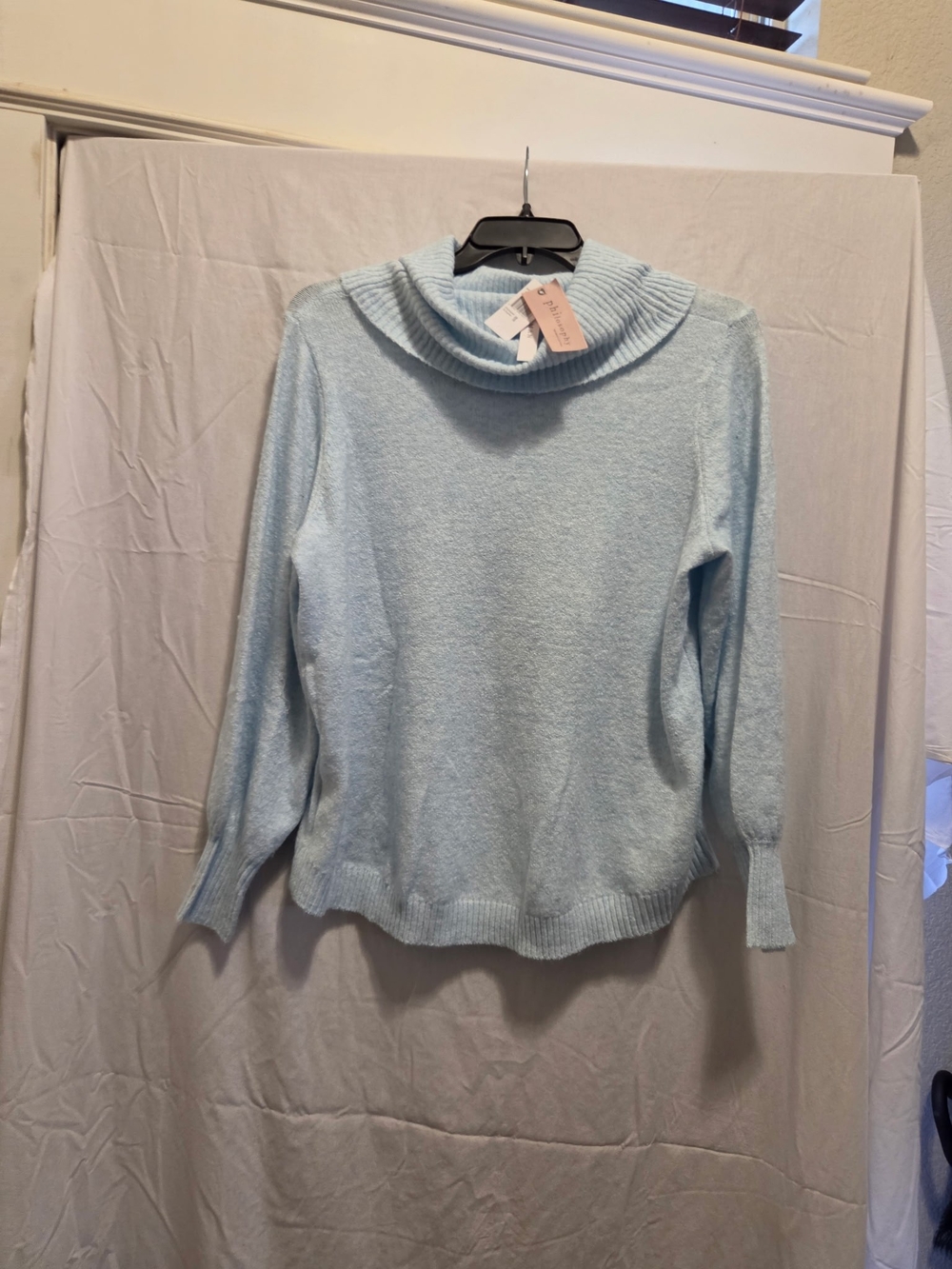 Philosophy Pale Blue Cowl Neck Sweater